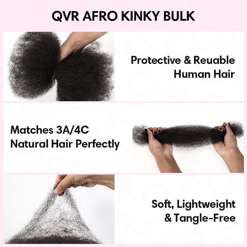 CoilCrown Afro Kinky Bulk Hair