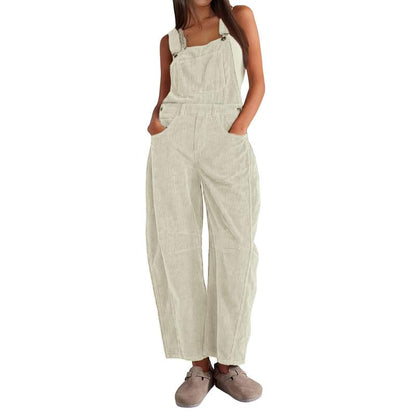 CozyCord Relaxed-Fit Corduroy Overalls