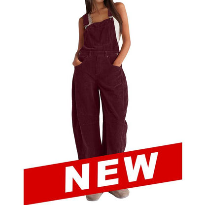 CozyCord Relaxed-Fit Corduroy Overalls