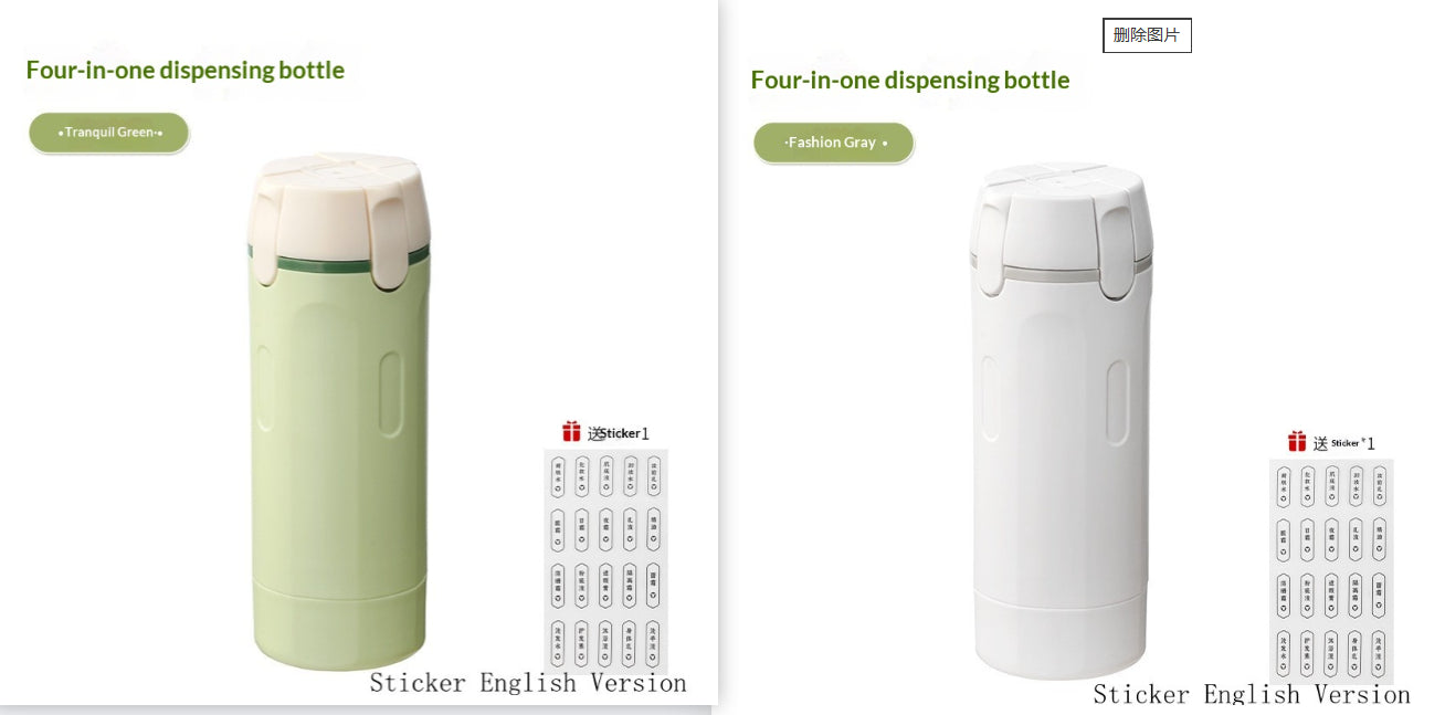 TravelSync™ - 4-in-1 Bottle Set