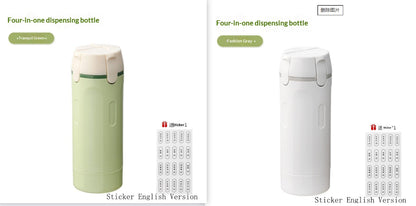 TravelSync™ - 4-in-1 Bottle Set