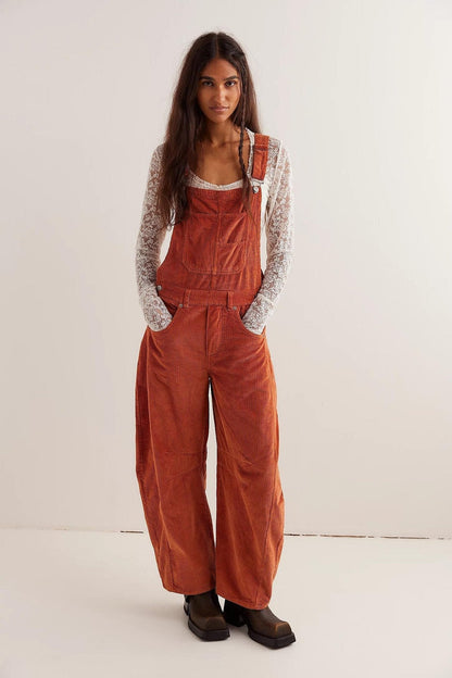 CozyCord Relaxed-Fit Corduroy Overalls