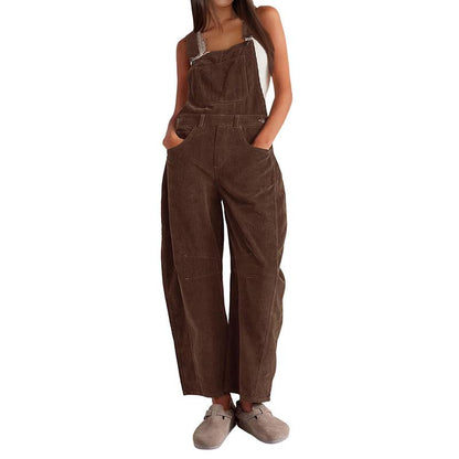 CozyCord Relaxed-Fit Corduroy Overalls