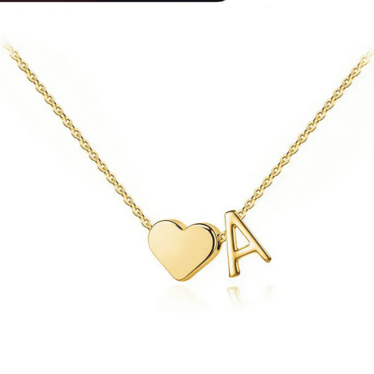 Initial Heart Necklace