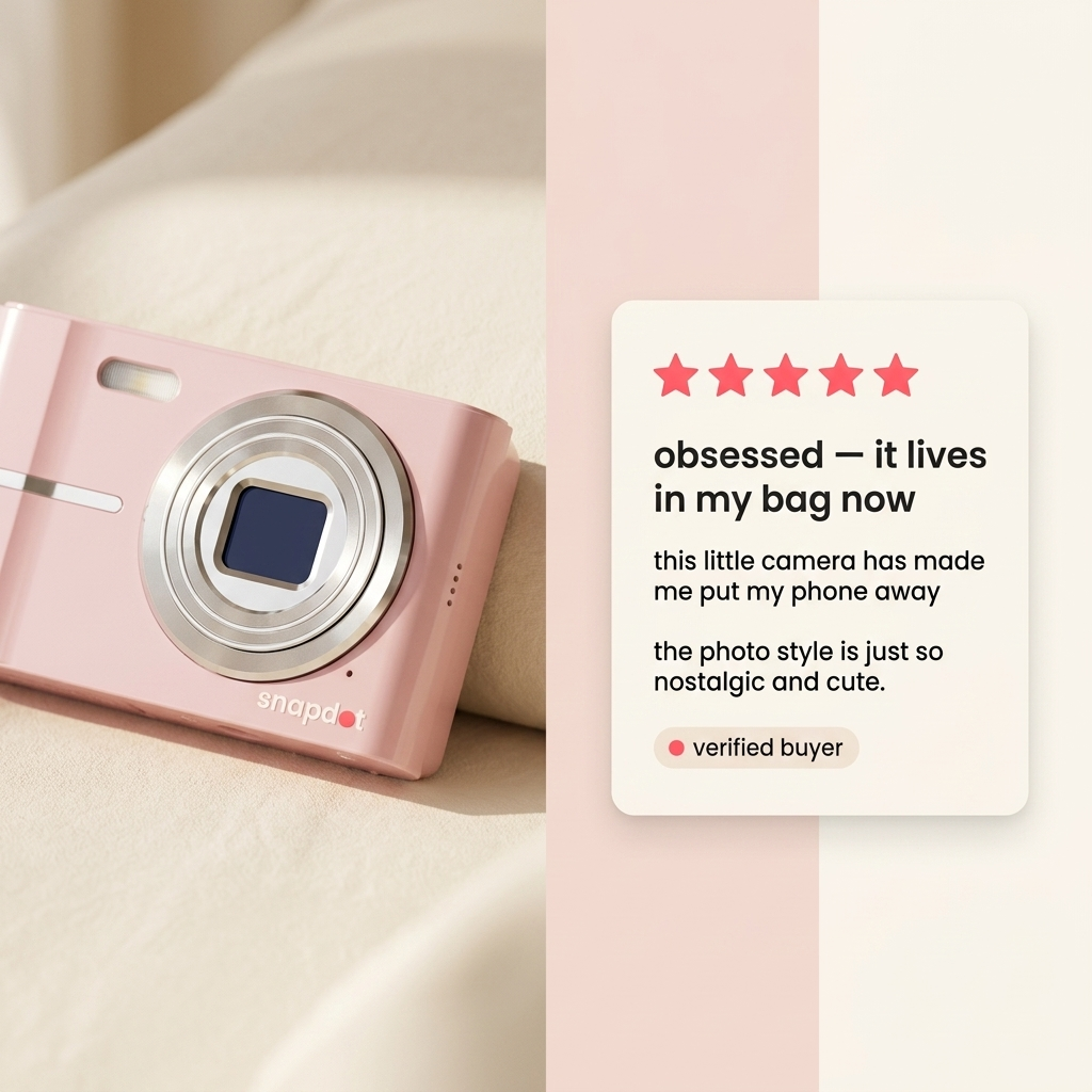 snapdot™ 4K Pocket Camera